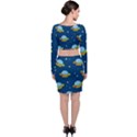 Seamless Pattern Ufo With Star Space Galaxy Background Top and Skirt Sets View2