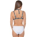 Space Seamless Pattern Double Strap Halter Bikini Top View2