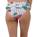 Space Cosmos Seamless Pattern Seamless Pattern Doodle Style Frill Bikini Bottom View2