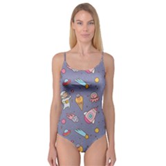 Outer Space Seamless Background Camisole Leotard  by Vaneshart