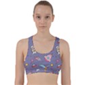 Outer Space Seamless Background Back Weave Sports Bra View1