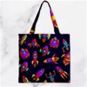 Space Patterns Zipper Grocery Tote Bag View2