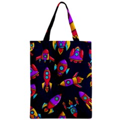 Space Patterns Zipper Classic Tote Bag by Vaneshart