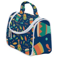 Brazil Musical Instruments Seamless Carnival Pattern Satchel Handbag by Vaneshart