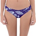 Space Sketch Seamless Pattern Reversible Hipster Bikini Bottoms View3
