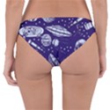 Space Sketch Seamless Pattern Reversible Hipster Bikini Bottoms View4