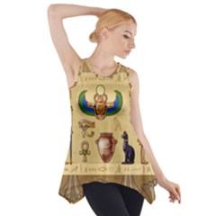 Egypt Horizontal Illustration Side Drop Tank Tunic by Vaneshart