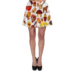 Africa Jungle Ethnic Tribe Travel Seamless Pattern Vector Illustration Skater Skirt by Vaneshart
