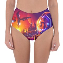 Far Future Human Colonization Reversible High-waist Bikini Bottoms by Vaneshart