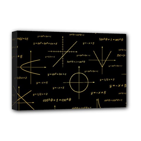 Abstract Math Pattern Deluxe Canvas 18  X 12  (stretched) by Vaneshart