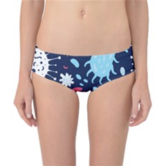 Seamless Pattern Microbes Virus Vector Illustration Classic Bikini Bottoms by Vaneshart
