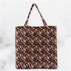 Swimmer 20s Black Grocery Tote Bag by snowwhitegirl