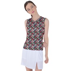 Swimmer 20s Teal Women s Sleeveless Sports Top by snowwhitegirl