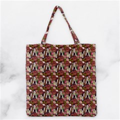 Swimmer 20s Burgundy Grocery Tote Bag by snowwhitegirl