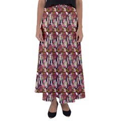 Swimmer 20s Burgundy Flared Maxi Skirt by snowwhitegirl