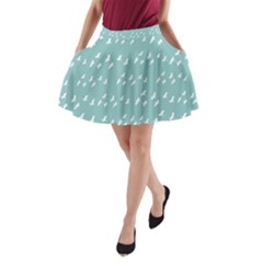 Group Of Birds Flying Graphic Pattern A-line Pocket Skirt by dflcprintsclothing