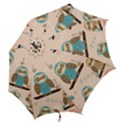 Seamless Pattern Owls Dream Cute Style Fabric Hook Handle Umbrellas (Medium) View2
