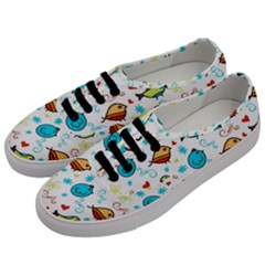 Birds Pattern Design Men s Classic Low Top Sneakers by Vaneshart