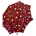Lesbian Pride Flag Scattered Polka Dots Hook Handle Umbrellas (Small) View2