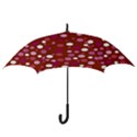 Lesbian Pride Flag Scattered Polka Dots Hook Handle Umbrellas (Small) View3