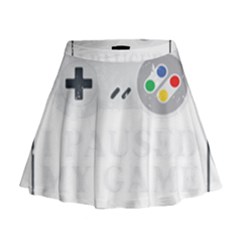 Ipaused2 Mini Flare Skirt by ChezDeesTees