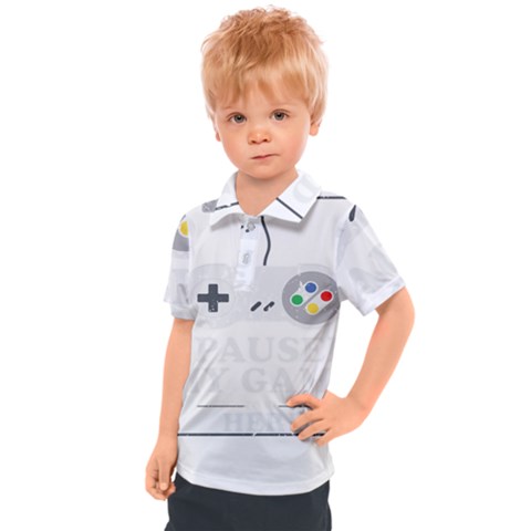Ipaused2 Kids  Polo Tee by ChezDeesTees