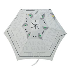 I Had To Pause My Game To Be Here Mini Folding Umbrellas by ChezDeesTees