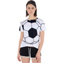Soccer Lovers Gift Open Back Sport Tee View1