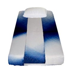 Blue Strips Fitted Sheet (single Size) by Sparkle