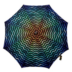 Digital Waves Hook Handle Umbrellas (large) by Sparkle