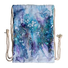 Sea Anemone  Drawstring Bag (large) by CKArtCreations