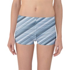 Modern Stripes Print Reversible Boyleg Bikini Bottoms by dflcprintsclothing
