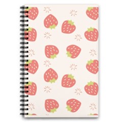 Strawberries-pattern-design 5 5  X 8 5  Notebook by Vaneshart
