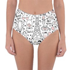 Big-collection-with-hand-drawn-objects-valentines-day Reversible High-waist Bikini Bottoms by Vaneshart