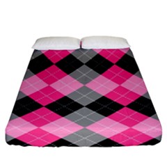 Seamless-argyle-pattern Fitted Sheet (california King Size) by Vaneshart