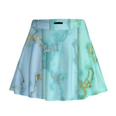 Background Marble Set Mini Flare Skirt by Vaneshart