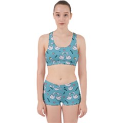 Elegant-swan-pattern-design Work It Out Gym Set by Vaneshart