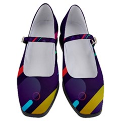 Colorful-abstract-background Women s Mary Jane Shoes by Vaneshart