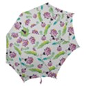 Watercolor pattern with lady bug Hook Handle Umbrellas (Medium) View2