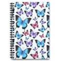 Decorative-festive-trendy-colorful-butterflies-seamless-pattern-vector-illustration 5.5  x 8.5  Notebook View1