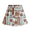 Seamless-pattern-with-london-elements-landmarks Mini Flare Skirt View1