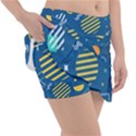 Flat-design-geometric-shapes-background Tennis Skorts View3