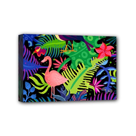 Tropical-exotic-colors-seamless-pattern Mini Canvas 6  X 4  (stretched) by Vaneshart