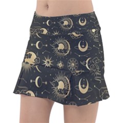 Asian-set-with-clouds-moon-sun-stars-vector-collection-oriental-chinese-japanese-korean-style Tennis Skorts by Vaneshart