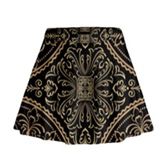 Zentangle-styled-ornament-pattern Mini Flare Skirt by Vaneshart