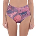 Abstract-colorful-painting-background-closeup Reversible High-Waist Bikini Bottoms View3