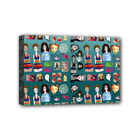 Kawaiicollagepattern2 Mini Canvas 6  X 4  (stretched) by snowwhitegirl