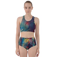 Flower Dna Racer Back Bikini Set by RobLilly
