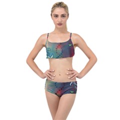 Flower Dna Layered Top Bikini Set by RobLilly