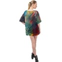 Flower Dna Oversized Chiffon Top View2